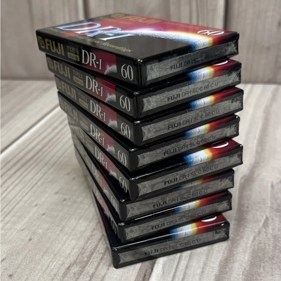 Lot of 8 Fuji DR-I 60 Minute Normal Bias Audio Cassette Tape New - Picture 4 of 4